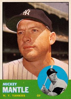 1963 Topps #200 Mickey Mantle Front