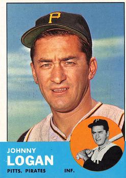 1963 Topps #259 Johnny Logan Front