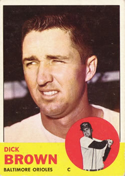 1963 Topps #112 Dick Brown Front