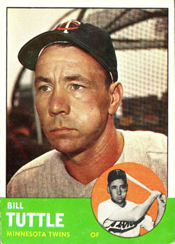 1963 Topps #127 Bill Tuttle Front