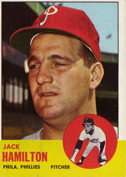 1963 Topps #132 Jack Hamilton Front