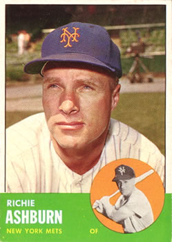1963 Topps #135 Richie Ashburn Front
