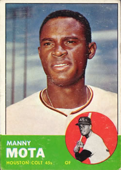 1963 Topps #141 Manny Mota Front