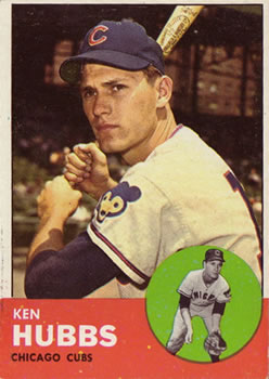 1963 Topps #15 Ken Hubbs Front