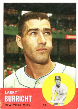 1963 Topps #174 Larry Burright Front