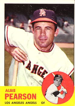 1963 Topps #182 Albie Pearson Front