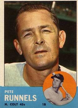 1963 Topps #230 Pete Runnels Front