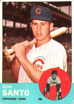 1963 Topps #252 Ron Santo Front