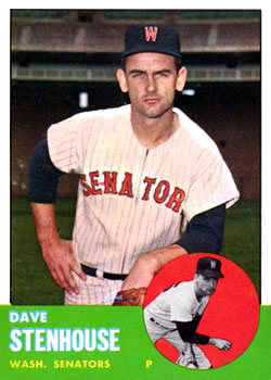 1963 Topps #263 Dave Stenhouse Front