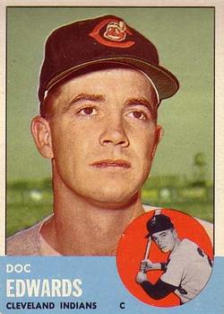 1963 Topps #296 Doc Edwards Front