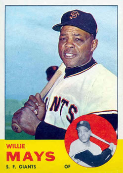 1963 Topps #300 Willie Mays | Trading Card Database