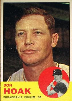 1963 Topps #305 Don Hoak Front