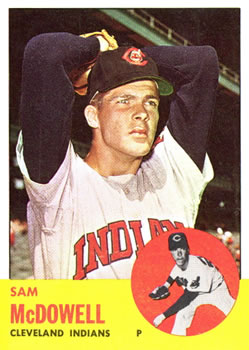 1963 Topps #317 Sam McDowell Front