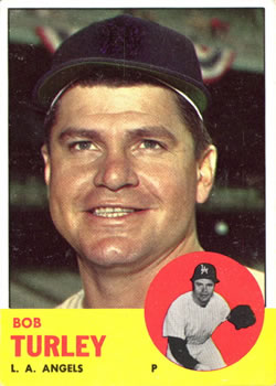 1963 Topps #322 Bob Turley Front