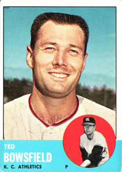 1963 Topps #339 Ted Bowsfield Front