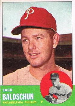1963 Topps #341 Jack Baldschun Front