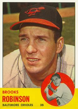 1963 Topps #345 Brooks Robinson Front