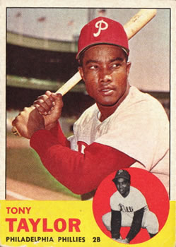 1963 Topps #366 Tony Taylor Front
