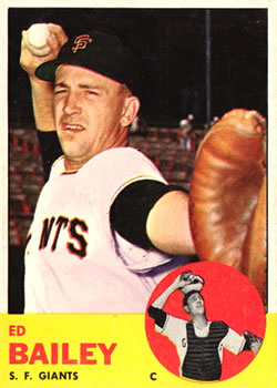 1963 Topps #368 Ed Bailey Front
