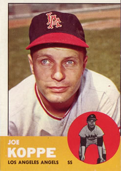 1963 Topps #396 Joe Koppe Front