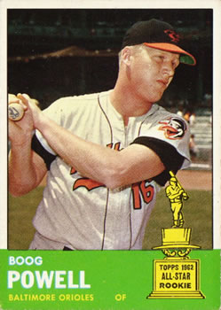 1963 Topps #398 Boog Powell Front