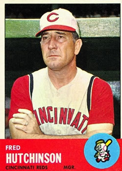 1963 Topps #422 Fred Hutchinson Front