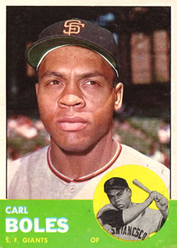 1963 Topps #428 Carl Boles Front