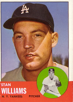 1963 Topps #42 Stan Williams Front