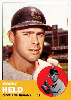 1963 Topps #435 Woodie Held Front