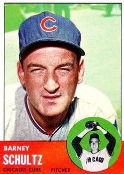 1963 Topps #452 Barney Schultz Front