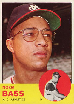 1963 Topps #461 Norm Bass Front
