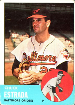 1963 Topps #465 Chuck Estrada Front
