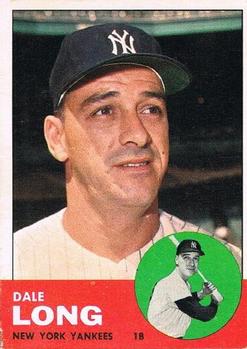 1963 Topps #484 Dale Long Front