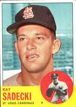1963 Topps #486 Ray Sadecki Front