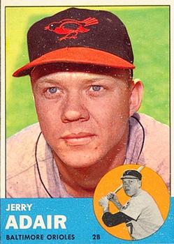 1963 Topps #488 Jerry Adair Front