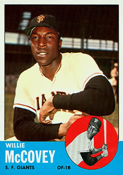 1963 Topps #490 Willie McCovey Front