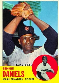 1963 Topps #497 Bennie Daniels Front