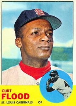 1963 Topps #505 Curt Flood Front