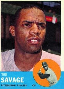 1963 Topps #508 Ted Savage Front