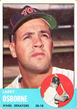1963 Topps #514 Larry Osborne Front