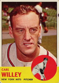 1963 Topps #528 Carl Willey Front