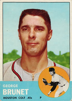 1963 Topps #538 George Brunet Front