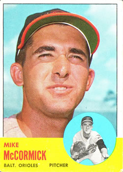 1963 Topps #563 Mike McCormick Front