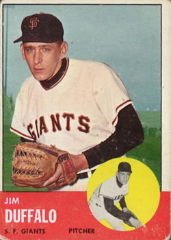 1963 Topps #567 Jim Duffalo Front
