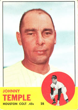 1963 Topps #576 Johnny Temple Front