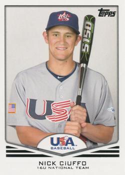 2011 Topps USA Baseball #USA-26 Nick Ciuffo Front