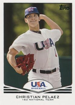2011 Topps USA Baseball #USA-36 Christian Pelaez Front