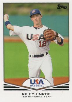 2011 Topps USA Baseball #USA-41 Riley Unroe Front