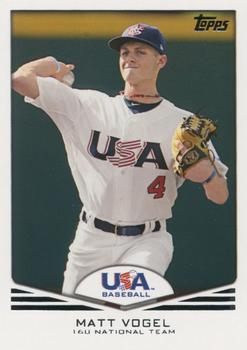 2011 Topps USA Baseball #USA-42 Matt Vogel Front