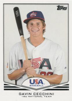 2011 Topps USA Baseball #USA-45 Gavin Cecchini Front